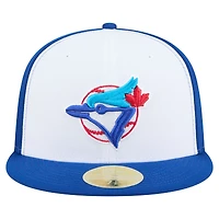 Men's New Era  White/Royal Toronto Blue Jays 59FIFTY Fitted Hat