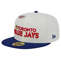 Men's New Era White/Royal Toronto Blue Jays Big League Chew 59FIFTY Fitted Hat
