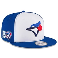 Men's New Era White Toronto Blue Jays 50th Season On-Field 9FIFTY Snapback Hat