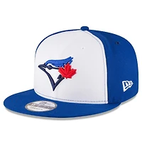 Casquette snapback New Era blanche pour homme, édition spéciale 50e saison des Blue Jays de Toronto (9FIFTY).
