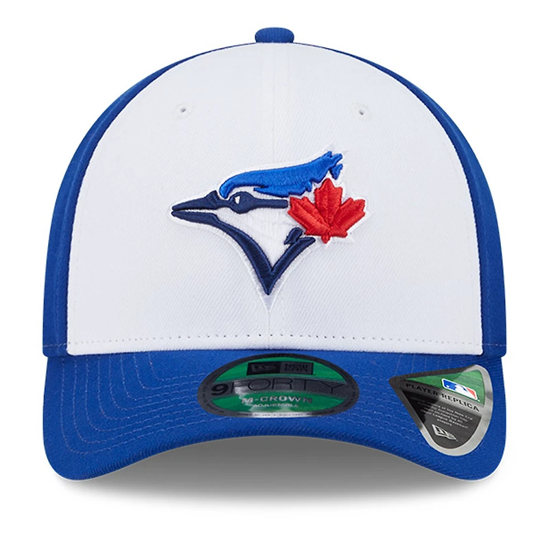 Casquette ajustable New Era Toronto Blue Jays Player Replica 9FORTY pour homme