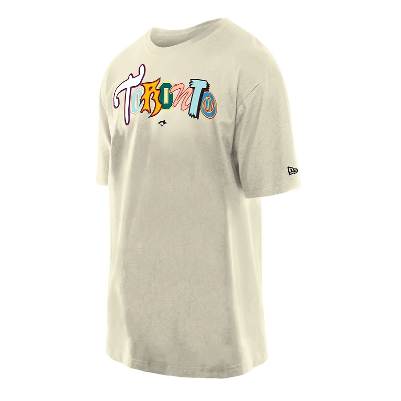 T-shirt oversize blanc Randsom Note des Blue Jays de Toronto New Era pour homme