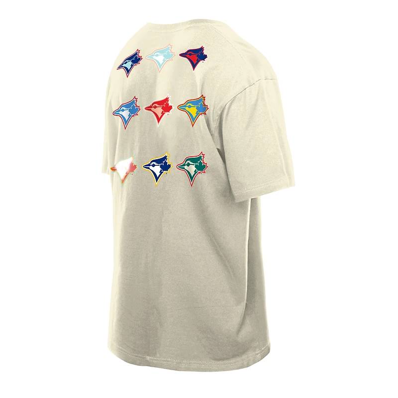 Men's New Era  White Toronto Blue Jays Randsom Note Oversized T-Shirt