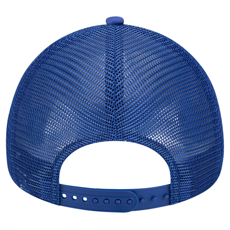 Men's New Era White Toronto Blue Jays Retro Wordmark 9FORTY A-Frame Trucker Adjustable Hat