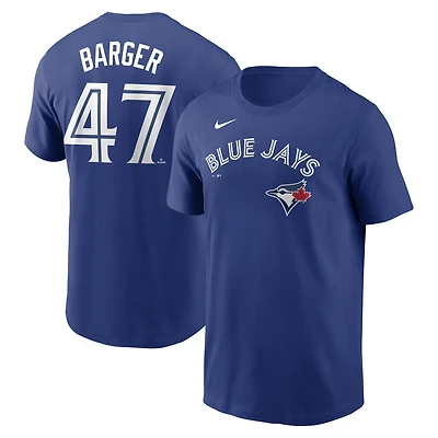 Men's Nike Addison Barger Royal Toronto Blue Jays Fuse Name & Number T-Shirt