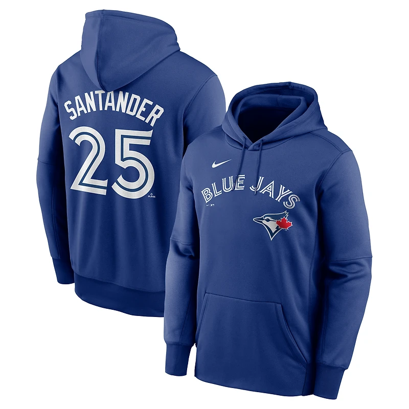 Men's Nike Anthony Santander Royal Toronto Blue Jays Name & Number Performance Pullover Hoodie