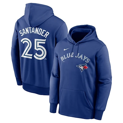 Men's Nike Anthony Santander Royal Toronto Blue Jays Name & Number Performance Pullover Hoodie