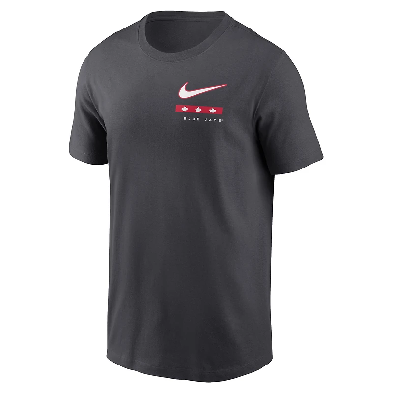T-shirt de la fête du Canada Toronto Blue Jays Nike anthracite pour homme