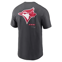 T-shirt de la fête du Canada Toronto Blue Jays Nike anthracite pour homme