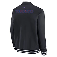 Men's Nike  Black Toronto Blue Jays Authentic Collection City Connect Full-Zip Bomber Jacket