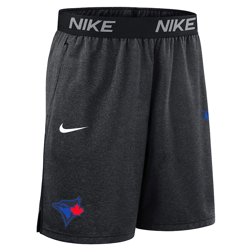 Short en tricot Nike noir pour homme, collection authentique des Blue Jays de Toronto, City Connect Performance