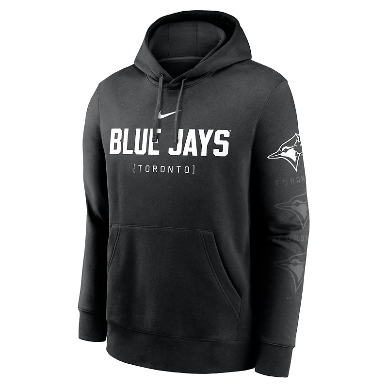Sweat à capuche Nike noir pour hommes des Blue Jays de Toronto Fashion Club