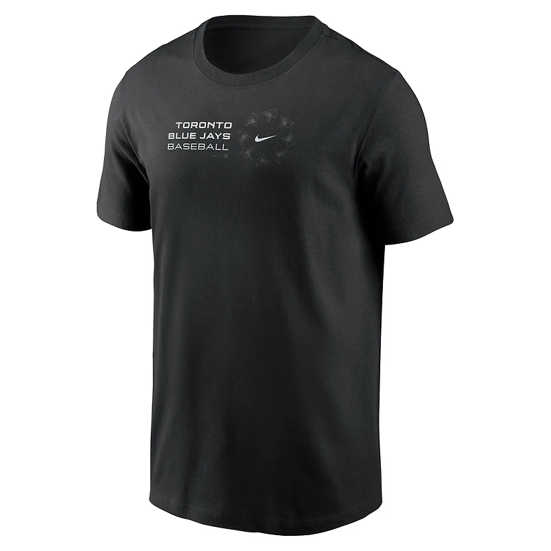 T-shirt Nike Pinwheel Lockup noir pour homme des Blue Jays de Toronto