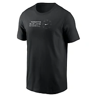 T-shirt Nike Pinwheel Lockup noir pour homme des Blue Jays de Toronto