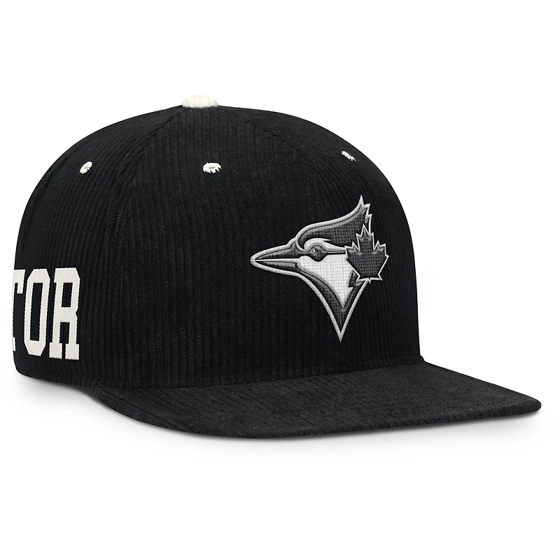 Casquette Nike Toronto Blue Jays Pro Performance en velours côtelé noir pour homme