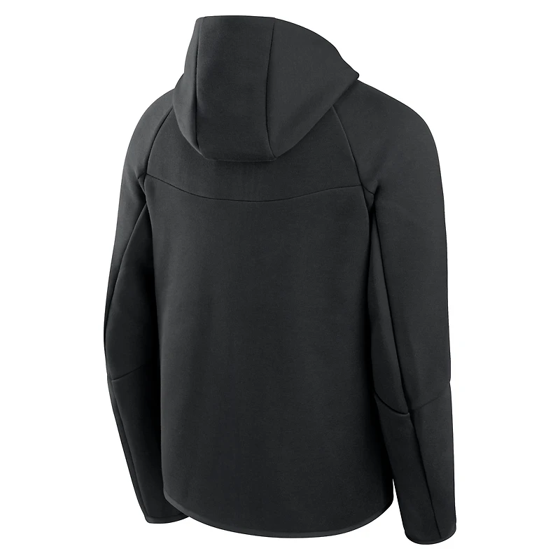 Sweat à capuche zippé Nike Tech Fleece noir pour homme, modèle Blue Jays de Toronto.