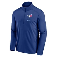 Haut à demi-zip léger et performant avec logo de la franchise des Blue Jays Toronto Nike bleu pour homme
