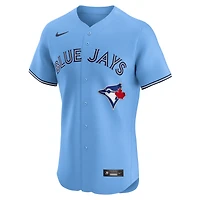 Men's Nike Bo Bichette Powder Blue Toronto Jays Alternate Elite Player Jersey