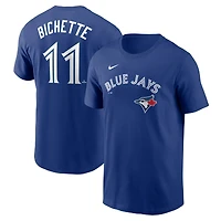 T-shirt avec nom et numéro Nike Bo Bichette Royal des Blue Jays de Toronto pour hommes