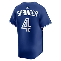 Maillot Nike Dri-FIT George Springer Royal des Blue Jays de Toronto, édition limitée alternative pour homme