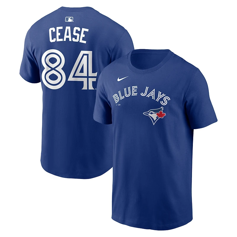 Men's Nike Dylan Cease Royal Toronto Blue Jays Home Name & Number T-Shirt