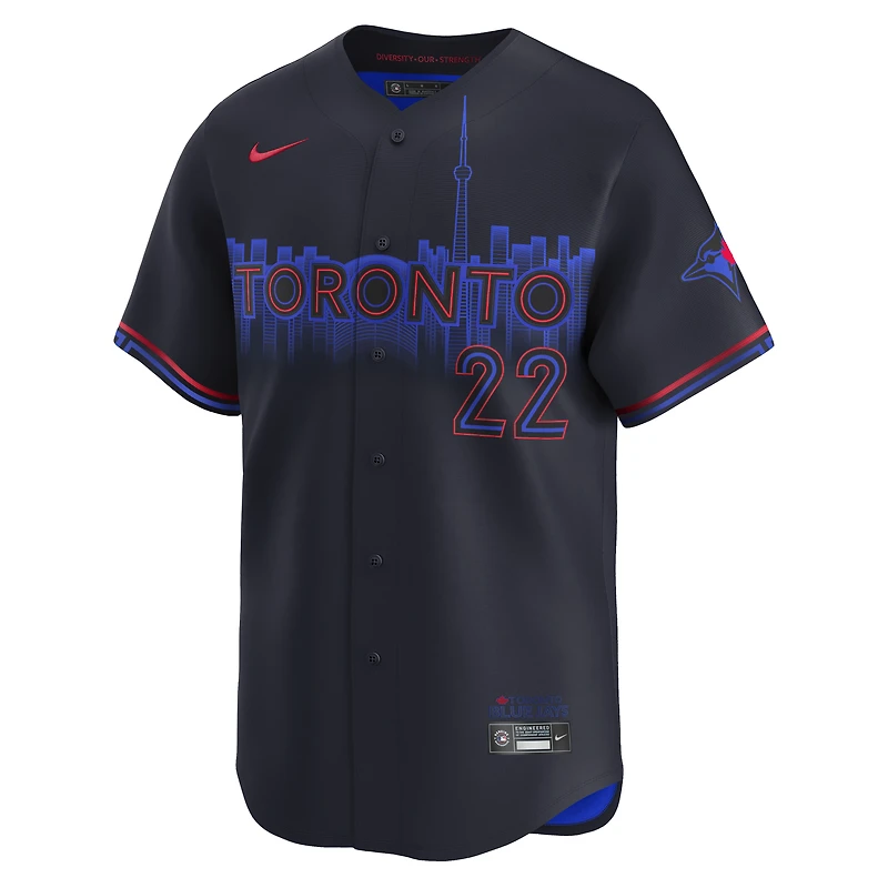 Men's Nike Ernie Clement Navy Toronto Blue Jays City Connect Limited Jersey