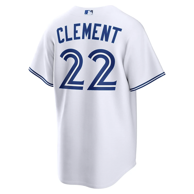 Men's Nike Ernie Clement White Toronto Blue Jays Home Replica Jersey