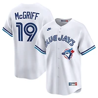 Maillot réplique domicile Nike Fred McGriff blanc des Blue Jays de Toronto, collection Cooperstown, pour homme