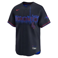 Maillot de joueur Nike George Springer noir Toronto Blue Jays 2024 City Connect Limited pour homme