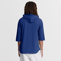 Men's Nike Gray Toronto Blue Jays Authentic Collection Flux Dri-FIT Raglan 3/4-Sleeve Hooded T-Shirt