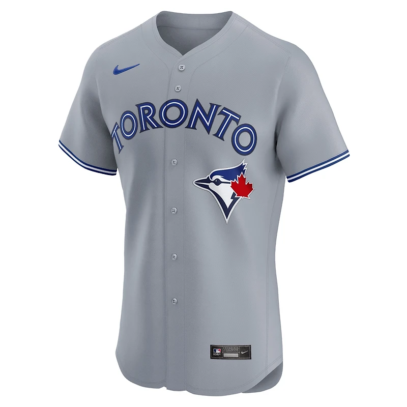 Men's Nike  Gray Toronto Blue Jays Road Elite Jersey