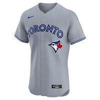 Men's Nike  Gray Toronto Blue Jays Road Elite Jersey