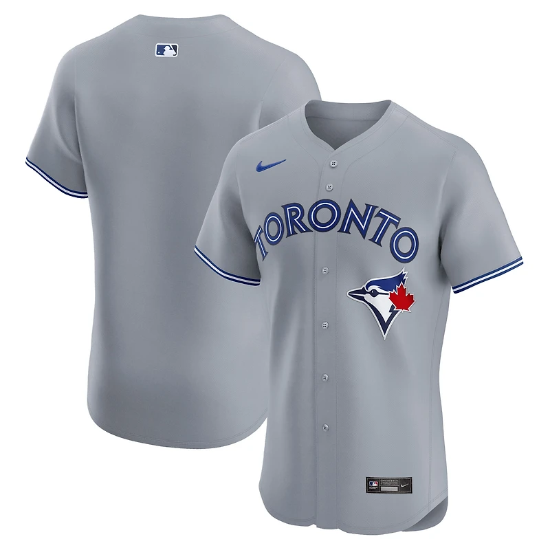 Men's Nike  Gray Toronto Blue Jays Road Elite Jersey