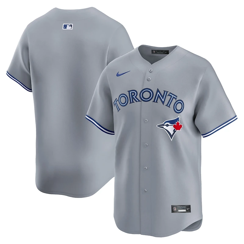 Men's Nike Gray Toronto Blue Jays Road Limited Jersey