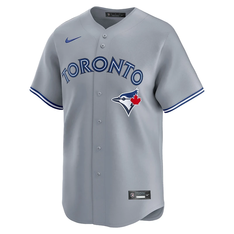 Men's Nike Gray Toronto Blue Jays Road Limited Jersey