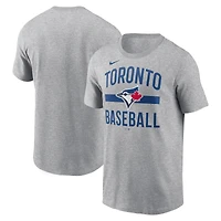 Men's Nike  Heather Charcoal Toronto Blue Jays Arched T-Shirt