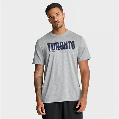 Men's Nike Heather Gray Toronto Blue Jays Swoosh Legend Dri-FIT T-Shirt