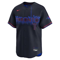 Men's Nike Kazuma Okamoto Navy Toronto Blue Jays City Connect Limited Jersey