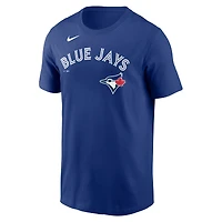 T-shirt Nike Kevin Gausman pour hommes, bleu marine, nom et numéro des Blue Jays de Toronto