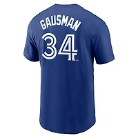 Men's Nike Kevin Gausman Navy Toronto Blue Jays Name & Number T-Shirt