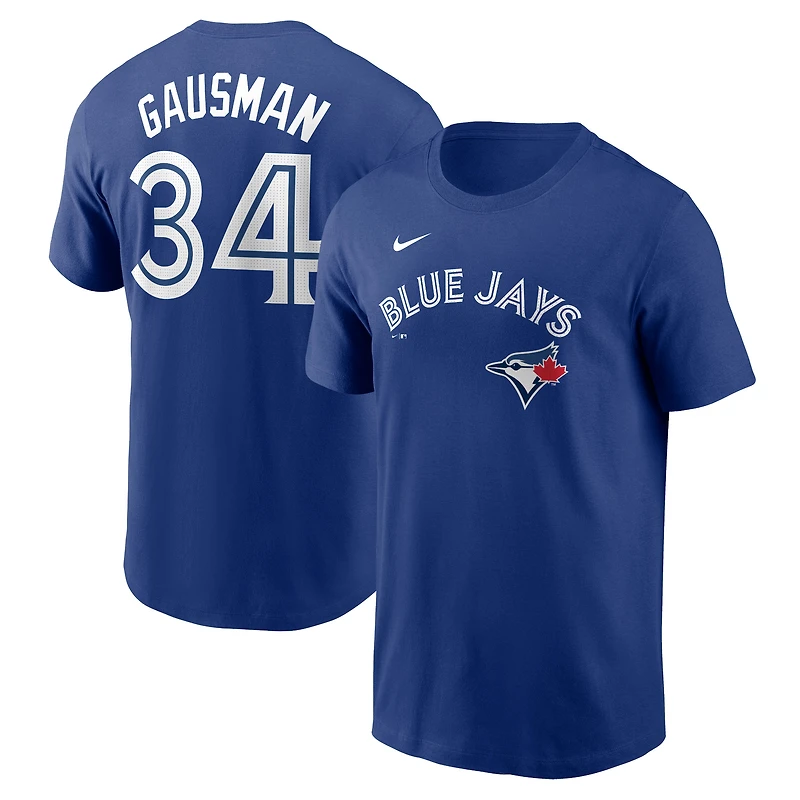Men's  Nike Kevin Gausman Royal Toronto Blue Jays Name & Number T-Shirt