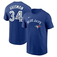Men's  Nike Kevin Gausman Royal Toronto Blue Jays Name & Number T-Shirt