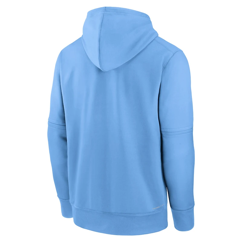 Sweat à capuche Nike bleu clair des Blue Jays de Toronto Authentic Collection Performance pour hommes