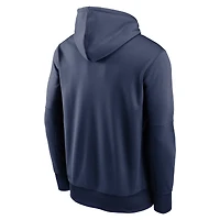 Sweat à capuche Nike bleu marine Toronto Blue Jays Authentic Collection Logo Stack Performance pour homme