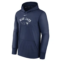 Sweat à capuche Performance Nike pour hommes, bleu marine, Toronto Blue Jays Authentic Collection