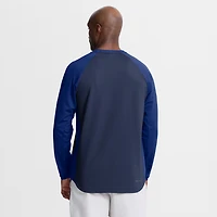 Sweat-shirt raglan Nike Dri-FIT Authentic Collection pour homme, bleu marine, des Blue Jays de Toronto