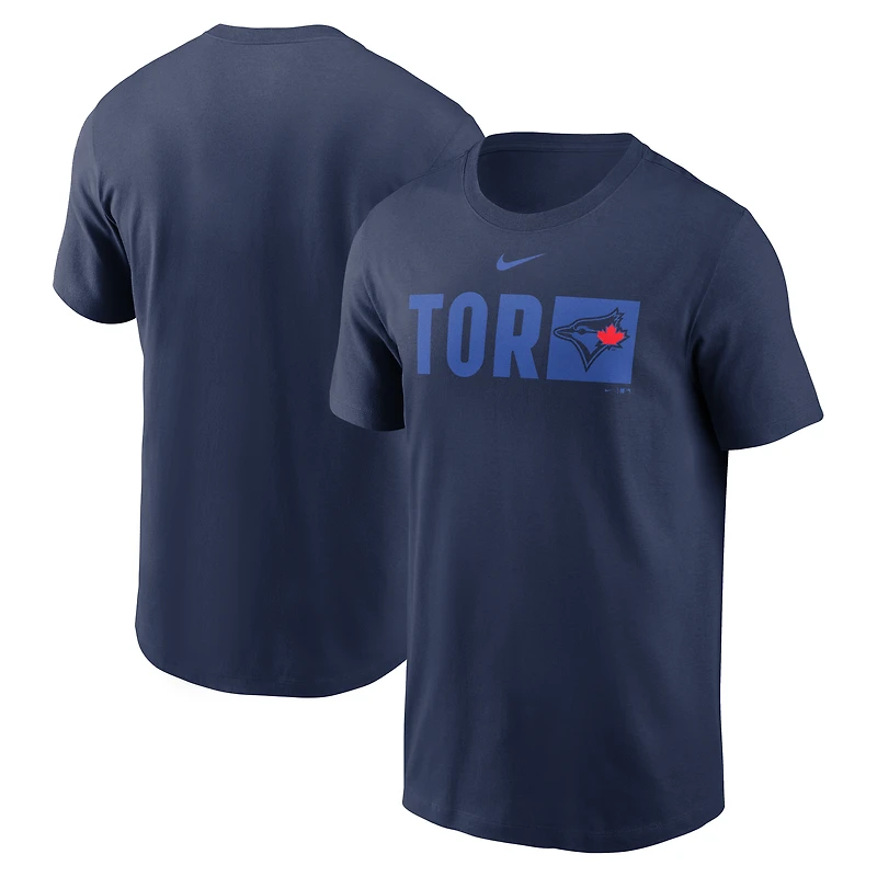 T-shirt Nike City Connect Tricode bleu marine pour homme, Toronto Blue Jays
