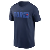 T-shirt Nike City Connect Tricode bleu marine pour homme, Toronto Blue Jays