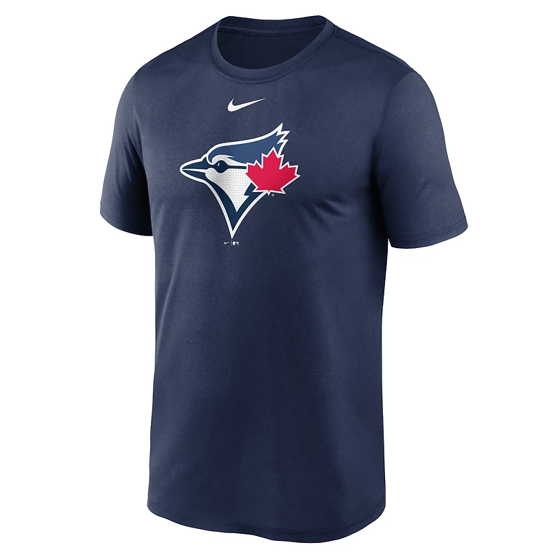 T-shirt Nike bleu marine pour homme avec grand logo Dri-FIT des Blue Jays de Toronto