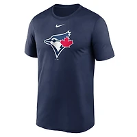 T-shirt Nike bleu marine pour homme avec grand logo Dri-FIT des Blue Jays de Toronto